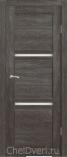 Межкомнатная дверь из экошпона Александро Гранит белый сатин