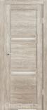 Межкомнатная дверь из экошпона Александро Грей темная белый сатин