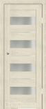 Межкомнатная дверь из экошпона Альфа Акация светлая белый сатин