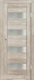 Межкомнатная дверь из экошпона Альфа Грей белый сатин
