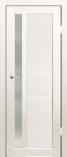 Межкомнатная дверь из экошпона Пиано Дуб Молочный сатин белый
