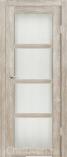 Межкомнатная дверь из экошпона Трио Грей сатин белый