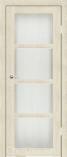 Межкомнатная дверь из экошпона Трио Ваниль сатин белый