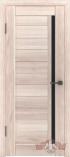 Межкомнатная дверь с покрытием из Эко Шпона ВФД Line 9 Капучино ультра черное ст