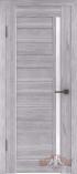 Межкомнатная дверь с покрытием из Эко Шпона ВФД Line 9 Серый дуб Ультра белое ст