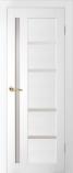 Дверь межкомнатная из Массива сосны «HollyWood» Ева 1 Эмаль Белый жемчуг