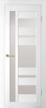 Дверь межкомнатная из Массива сосны «HollyWood» Марго 4 Эмаль Белый жемчуг стекл