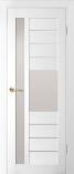 Дверь межкомнатная из Массива сосны «HollyWood» Марго 5 Эмаль Белый жемчуг стекл
