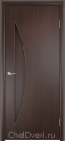 Ламинированная межкомнатная дверь ДГ 014  Венге