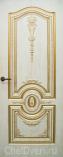 Дверь межкомнатная с покрытием ПВХ Лолита ДГ белое дерево патина золото