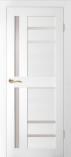 Дверь межкомнатная из Массива сосны «HollyWood» Моника 3 Эмаль Белый жемчуг стек