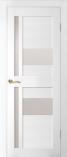 Дверь межкомнатная из Массива сосны «HollyWood» Шарлиз 2 Эмаль Белый жемчуг стек