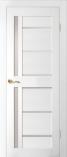 Дверь межкомнатная из Массива сосны «HollyWood» Шарлиз 5 Эмаль Белый жемчуг стек